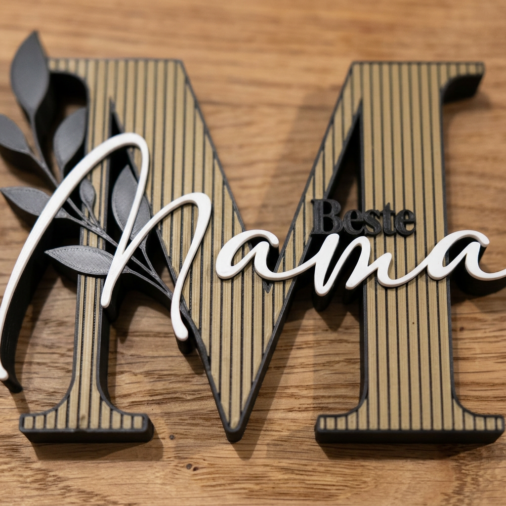 Beste Mama Deko Schriftzug