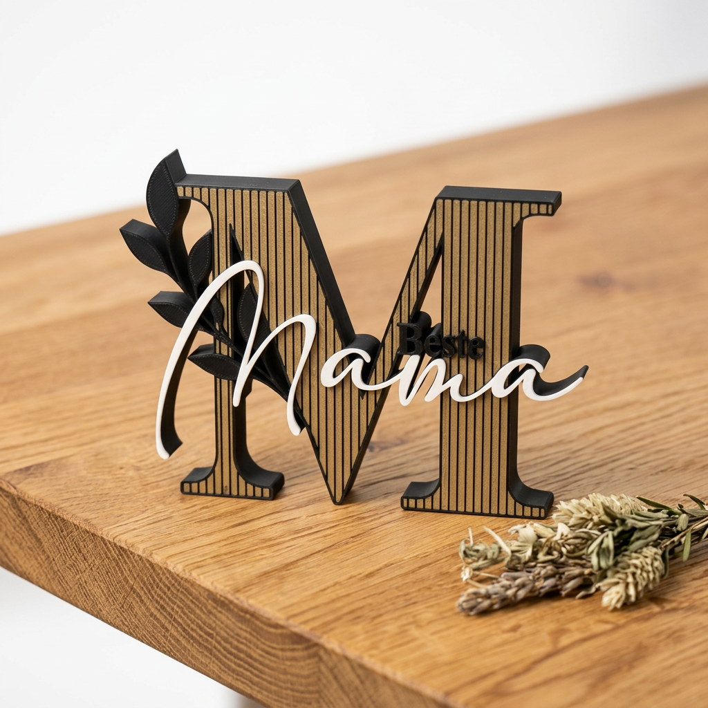 Beste Mama Deko Schriftzug