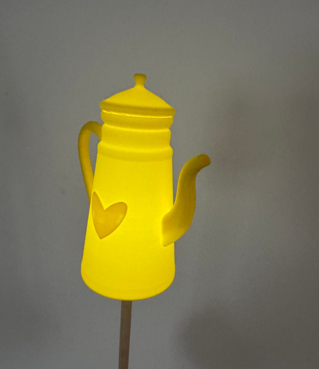 LED Teekanne Gartenstecker