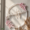 Stuhlschild Bräutigam mit floralem Design - elegante Hochzeitsdeko aus dem 3D-Druck, KI-generiert